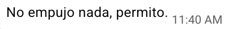 Testimonio: no empujo nada, permito.